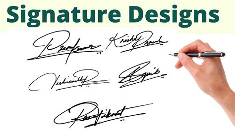 easy signature ideas